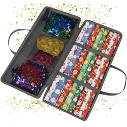 Relaxdays Geschenkpapier Aufbewahrung Grau