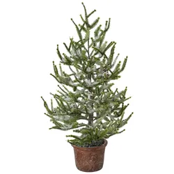 CREATIV green künstliche Pflanze Fichte mit Schnee im Topf, 65 cm, schnee