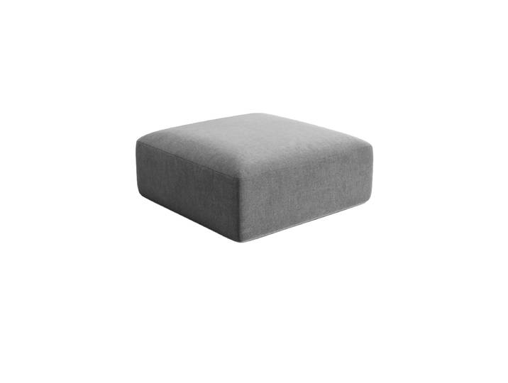 Design Sitzpouf „Campi“ Samt Grau chosen by Bloomingloft