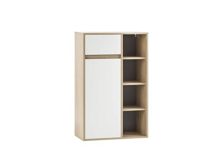 Schildmeyer Highboard Mali 152760, Eiche hell Dekor/mattweiß