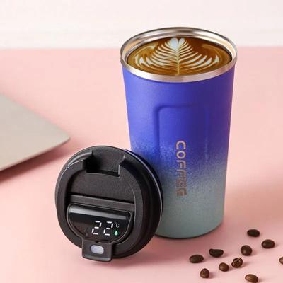 Uplifted Finds Smart Stainless Steel Tumbler With Temperature Display gradient Blue 380 Ml
