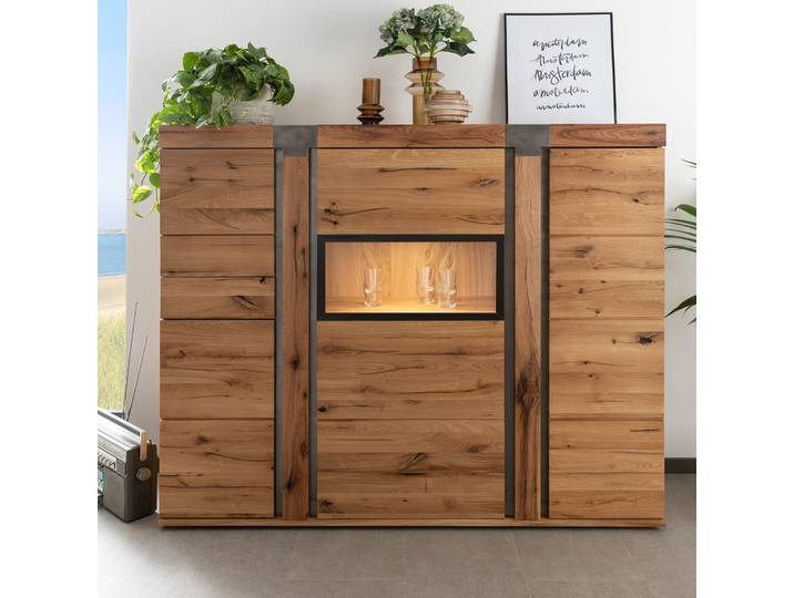 Buffet 160x45 Chênes sauvage et lombard huilé Bois naturel NEW AMSTERDAM #07