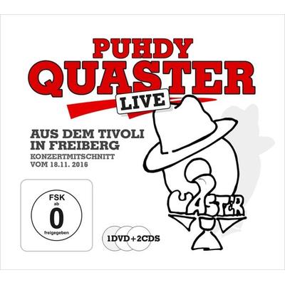 Puhdy Quaster live aus dem Tivoli in Freiberg. 2CD + DVD - Quaster Dieter Hertrampf, CD, 9783944058818
