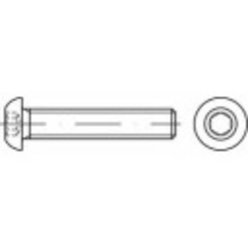 TOOLCRAFT 148103 Linsenschrauben M6 16mm Innensechskant Stahl 500St.