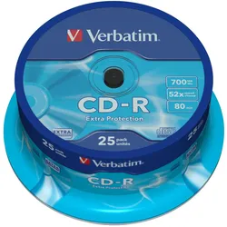 Verbatim CD-R 700MB 52x 25er Spindel