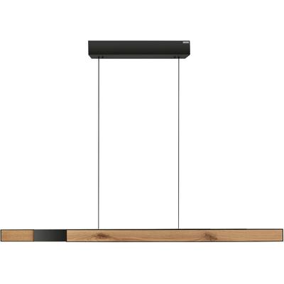 NEUHAUS PURE LED Pendelleuchte "PURE Moto-Rise", braun (oak, schwarz pearl), 3, H: 35cm, 1 Stk., Leuchten, e-LIFT Funktion, e-SLIDE Funktion, Fernbedienung, LED Pendelleuchte