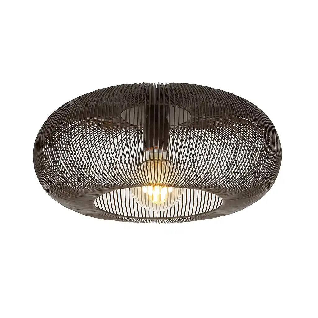Ylumen Plafondlamp Copper Twist zwart Ø 43 cm