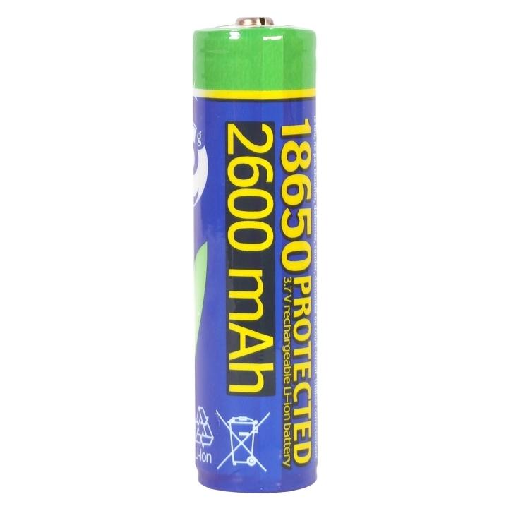 Gembird EG-BA-18650/2600 Lithium-ion 18650 baterija protected 2600 mAh (1 Stk., 18650, 2600 mAh) (EG-BA-18650/2600)