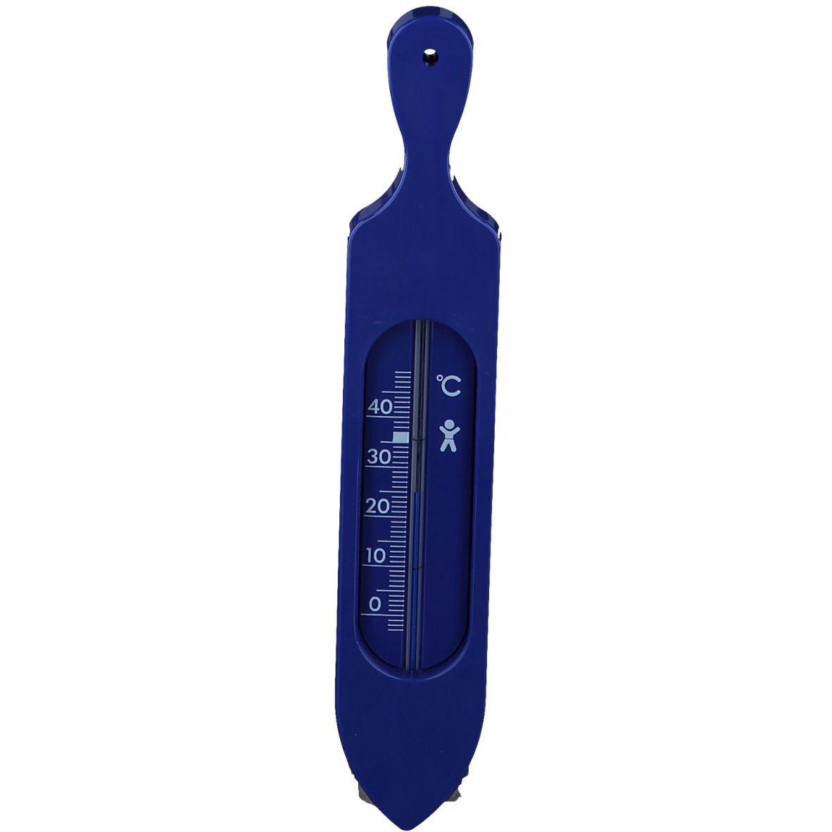Badethermometer Kunststoff blau 1 St Thermometer