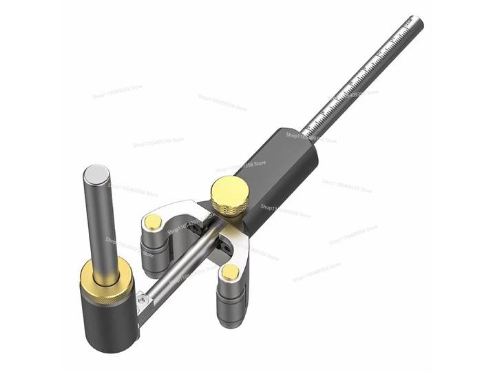 Outil de traçage multifonctionnel pour le travail du bois : traçeur linéaire, traçeur d'arc, traçeur parallèle, pour mesurer et tracer des contours