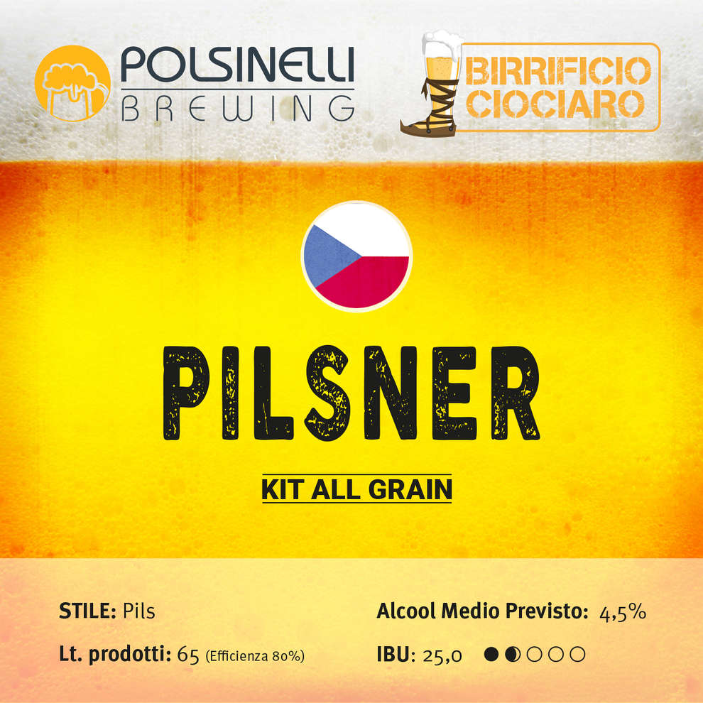 Polsinelli Kit all grain PILSNER pour 65 L