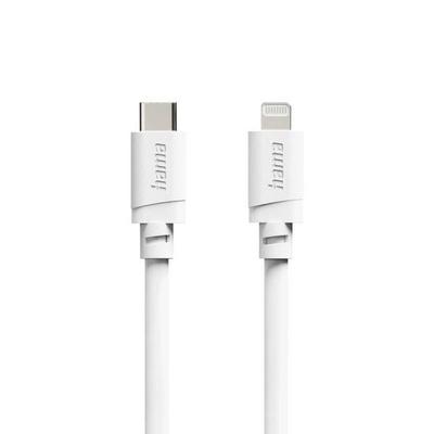 Hama USB-Ladekabel USB 2.0 USB-C® Stecker, Apple Lightning Stecker 2m Weiß 00201816
