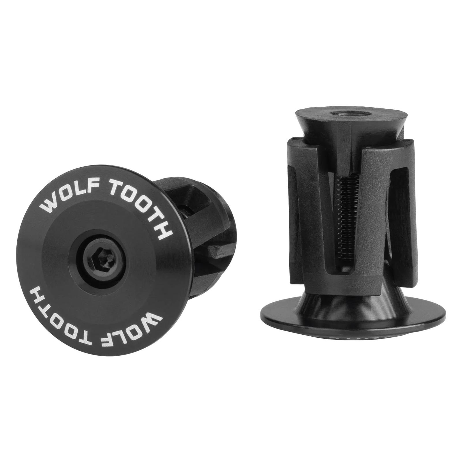 Wolf Tooth Aluminium Lenkerendkappen, verschraubbar, 16-21.5mm, black (W_BARPLUG-AL-BLK)