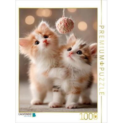 CALVENDO Puzzle Katzenbabys beim Spielen | 1000 Teile Lege-Größe 64x48cm Foto-Puzzle für glückliche Stunden, von , Calvendo Puzzle