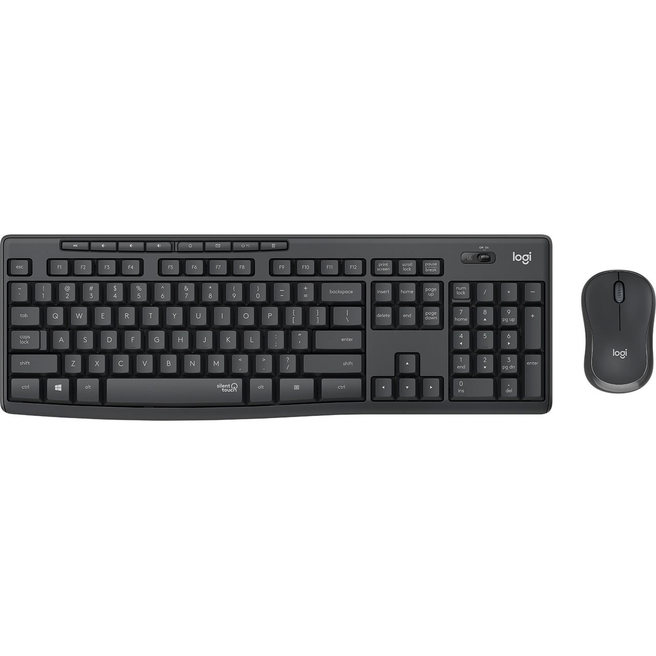 Logitech MK295 Silent Wireless Combo - GRAPHITE - UK - INTNL