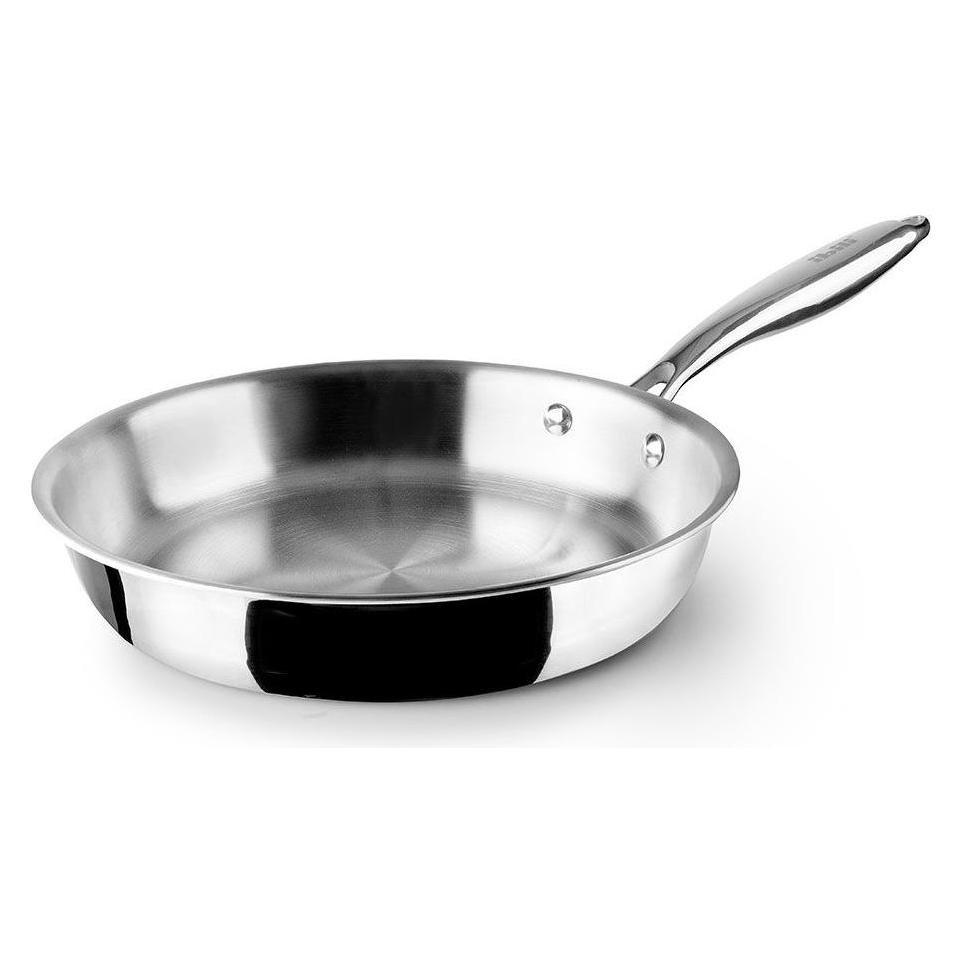 Ibili Bratpfanne Triply Natural 26 cm Vielseitige Pfanne, ideal für verschiedene Zubereitungsmethoden (Bratpfanne, Aluminium, Edelstahl, 26 x 5.30 cm) (652926)
