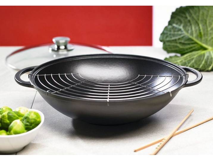Wok Rustika Gusseisen schwarz
