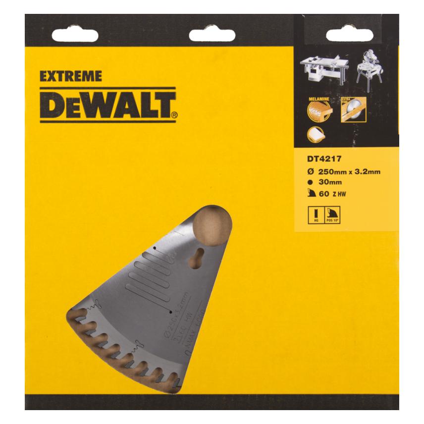 DeWalt Kreissaegeblatt stat. 250/30mm 60HZ (DT4217-QZ)