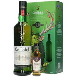 Glenfiddich 12 Jahre - Geschenkset mit Miniatur 15 Jahre - Single...