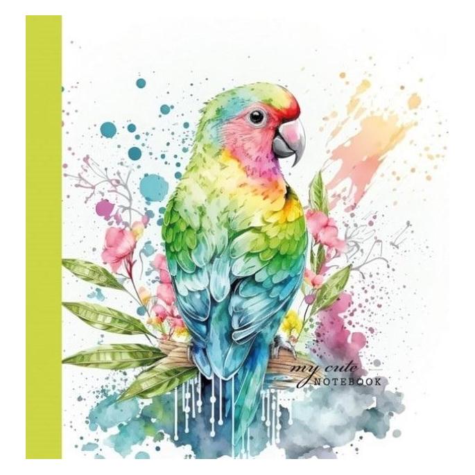 Fresh Dekoratives Notizbuch 100x100/48K glatt TW Parrot (Blanko, Harter Einband) (47995282)