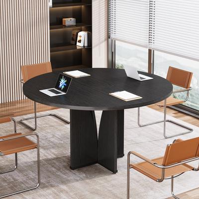 OEM Wooden Conference Table, Round Meeting Table, Negotiation Business Training Room Desk