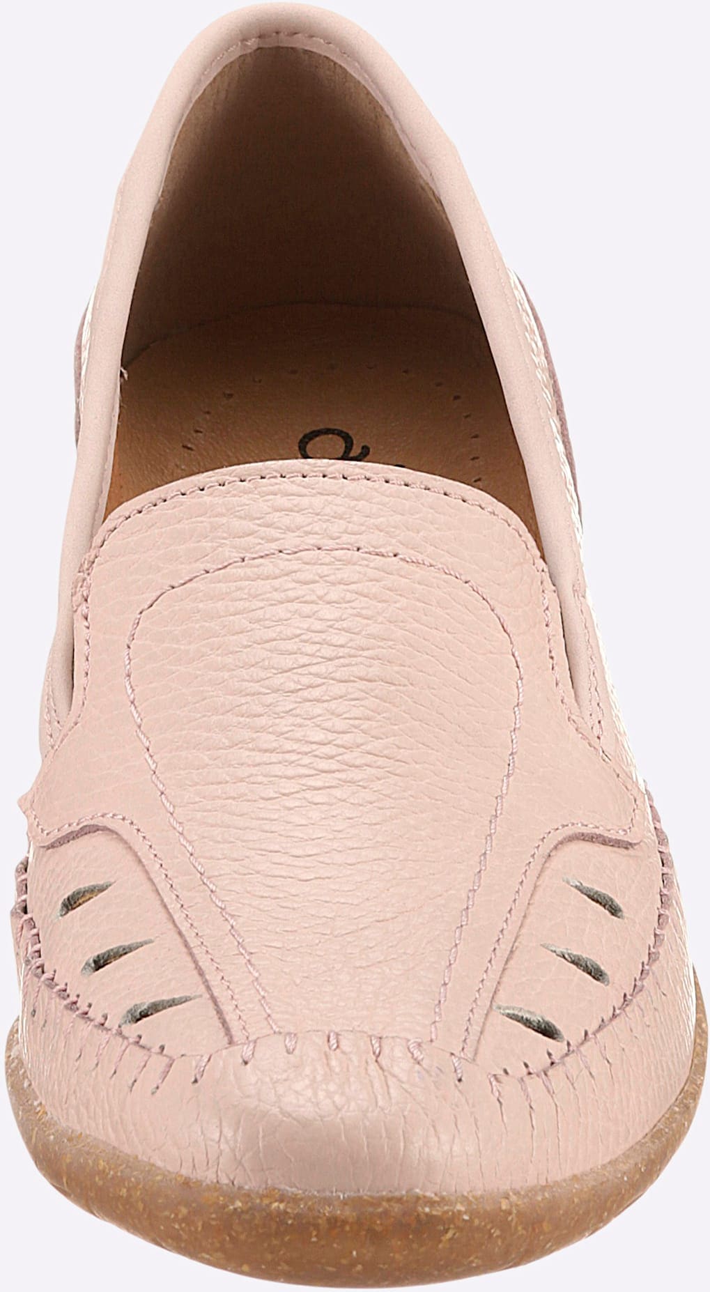Slipper AIRSOFT, Damen, Gr. 38, beige (puder), Glattleder, Basic, Schuhe Slipper puder 38