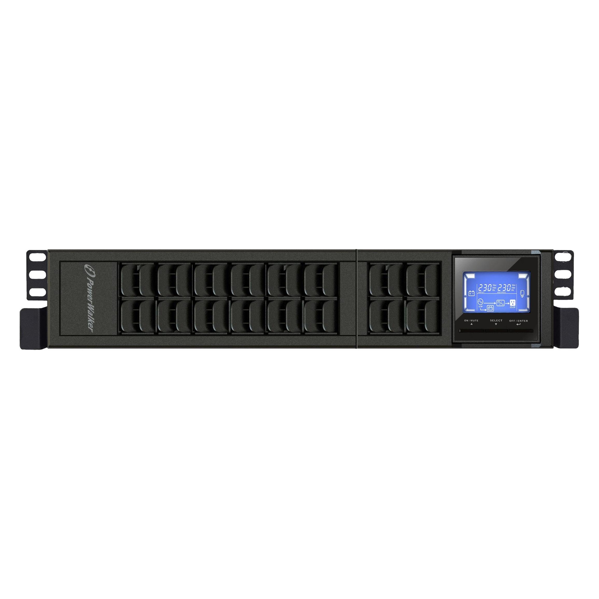 Powerwalker VFI 3000 CRM LCD 3000VA / 2400W Online USV Tower/Rack Doppelwandler SNMP Slot (3000 VA, 2400 W, Online-Doppelwandler USV) (10122002)