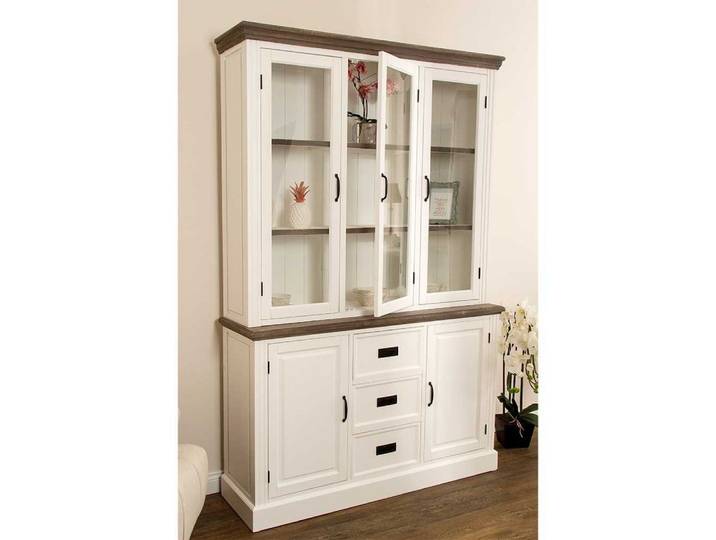 Pharao24 Vitrine Natrinka aus Massivholz