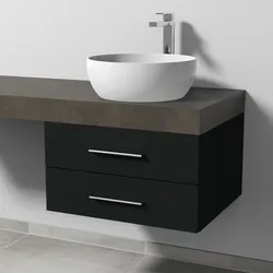 Sanipa Waschtischunterschrank „2morrow“ 600 × 340 × 520 mm in Vulkan (matt)