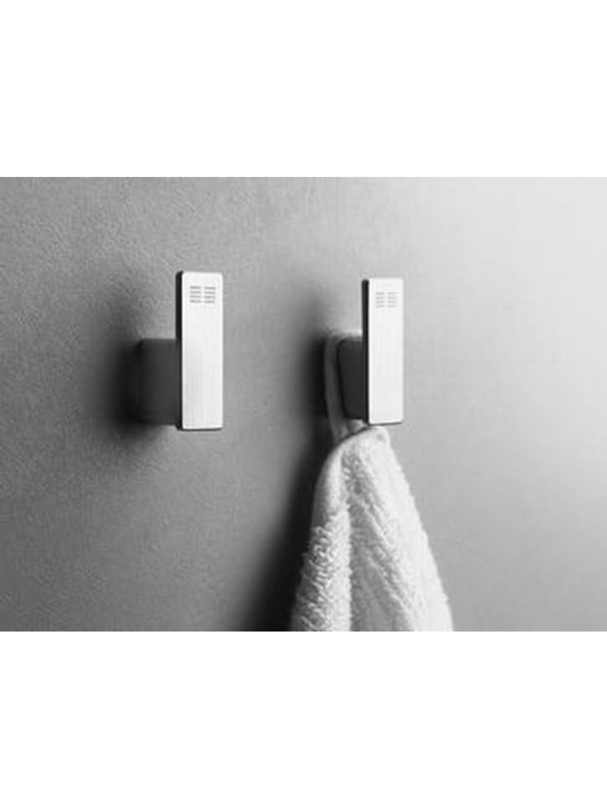 Unidrain Reframe Collection towel hooks (x2) Brushed steel