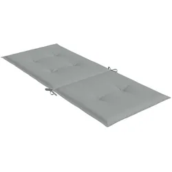 vidaXL, Sitzkissen, Hochlehner-Auflagen 2 Stk. Stoff (120 x 50 cm)