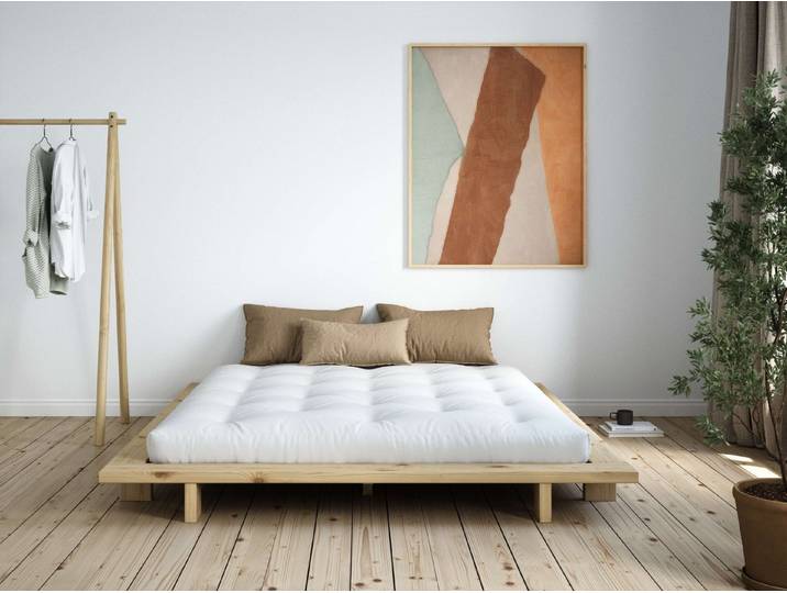 Karup Design Futonbett Bettgestell JAPAN BED Futonbett aus FSC®-zertifiziertem Massivholz (Mit Lattenrost), zeitlos, bequem & in mehreren Farben und Größen erhältlich