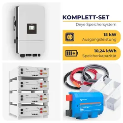 SET Deye Hybrid-Wechselrichter SUN-15K-SG05LP3-EU-SM2 + 2x Deye SE-G5.1 Pro-B I 10,24 kWh Batteriespeicher