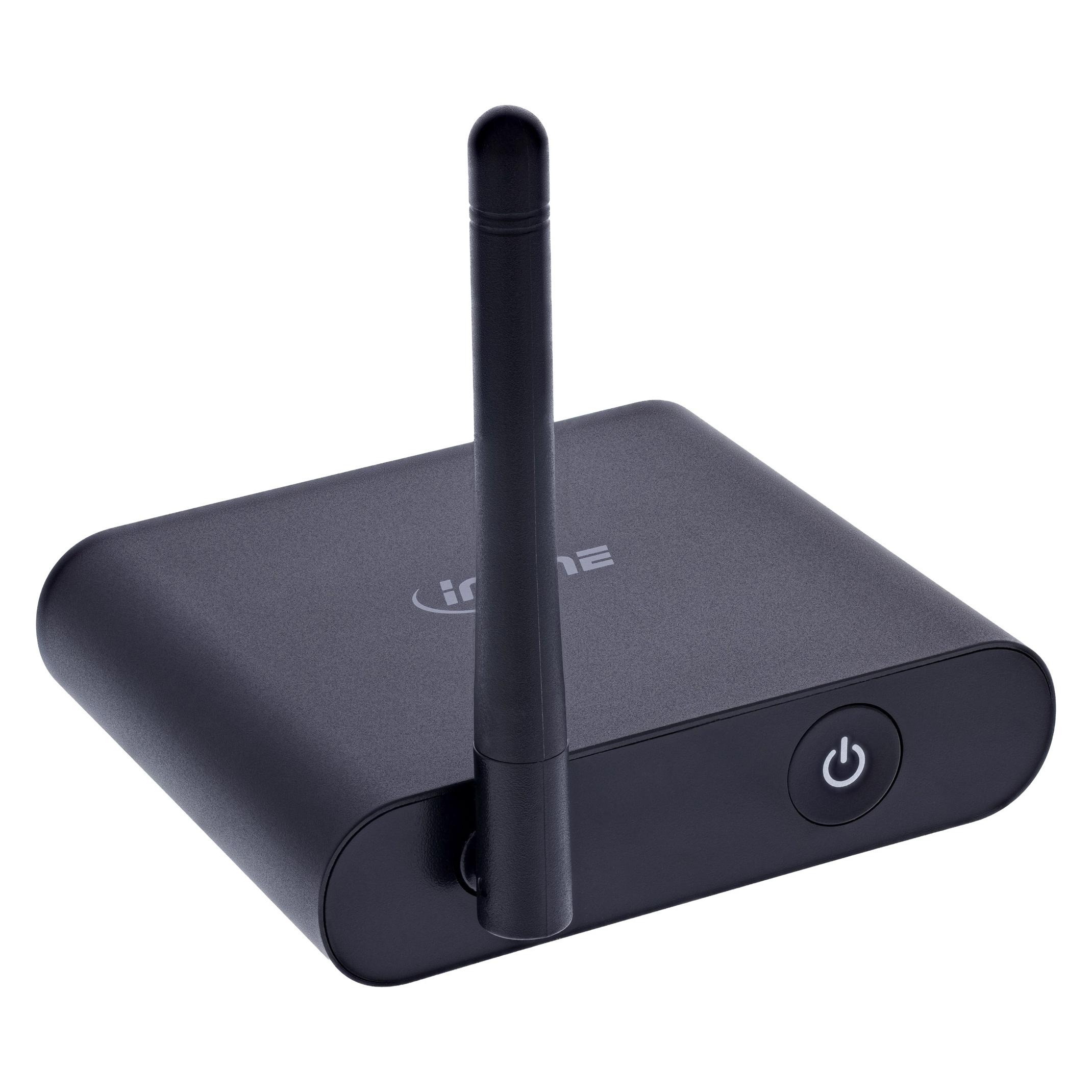 InLine Bluetooth True Hi-Fi Audio Receiver, DAC, BT5.3, aptX HD, Cinch+Toslink (Empfänger) (99142I)