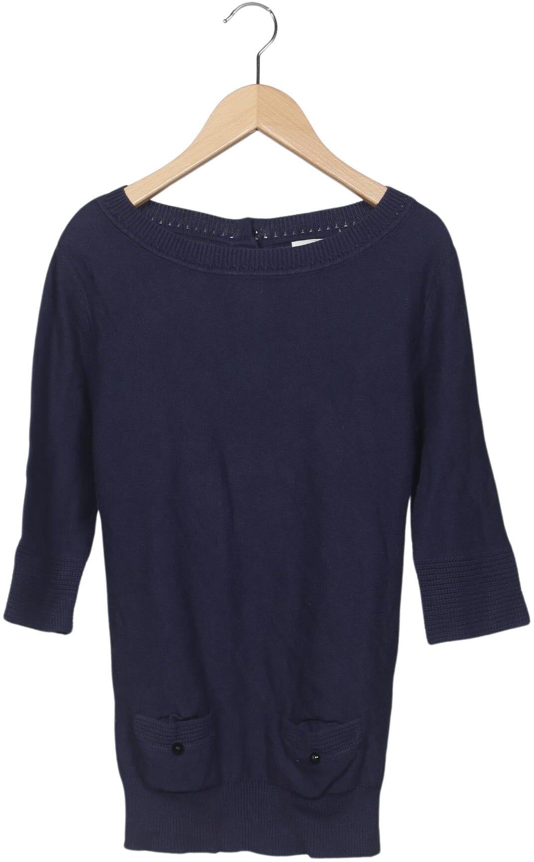 sessun Damen Pullover, Marineblau, Gr. S, Baumwolle - Second Hand