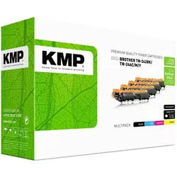 KMP, Toner, 4 B-T58V schwarz cyan magenta gelb Toner ersetzen brother - Refill - Tonereinhei (BK, C, M, Y)