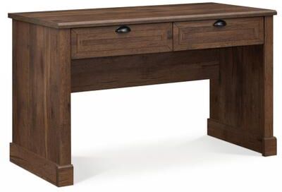 "Costway 48"" Farmhouse Executive Desk with 2 Drawers for Studying and Writing-Brown"