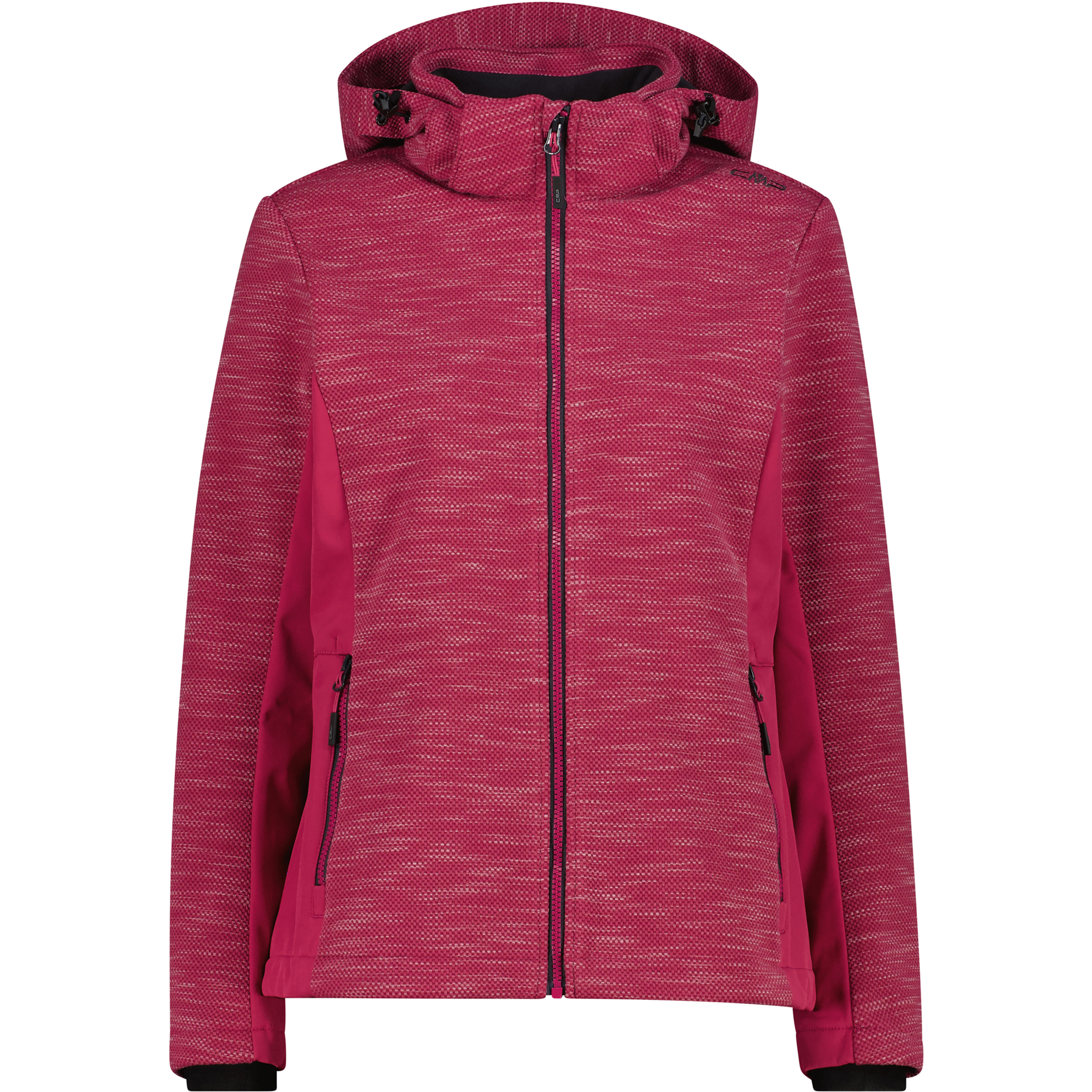 CMP Zip Damen Softshelljacke pink Größe XXS Trekking Wasserabweisend