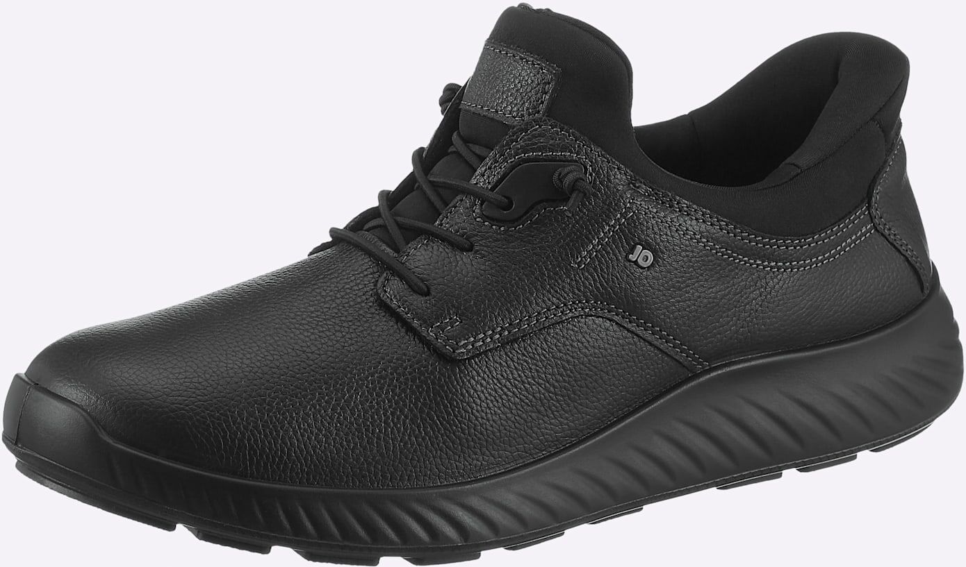 Slip-On Sneaker JOMOS, Herren, Gr. 46, schwarz, Nubukleder, Textil, Schuhe