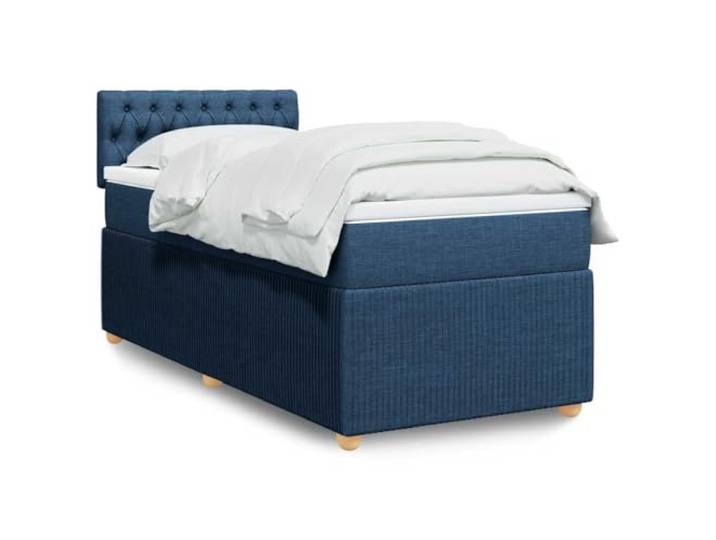 RJPLMFV Lattenrost mit Matratze, Blau, 80 x 200 cm, Stoff Individuelle Taschenfedern, abnehmbarer Bezug, waschbar, individuelle Unterstützung, langanhaltender Komfort