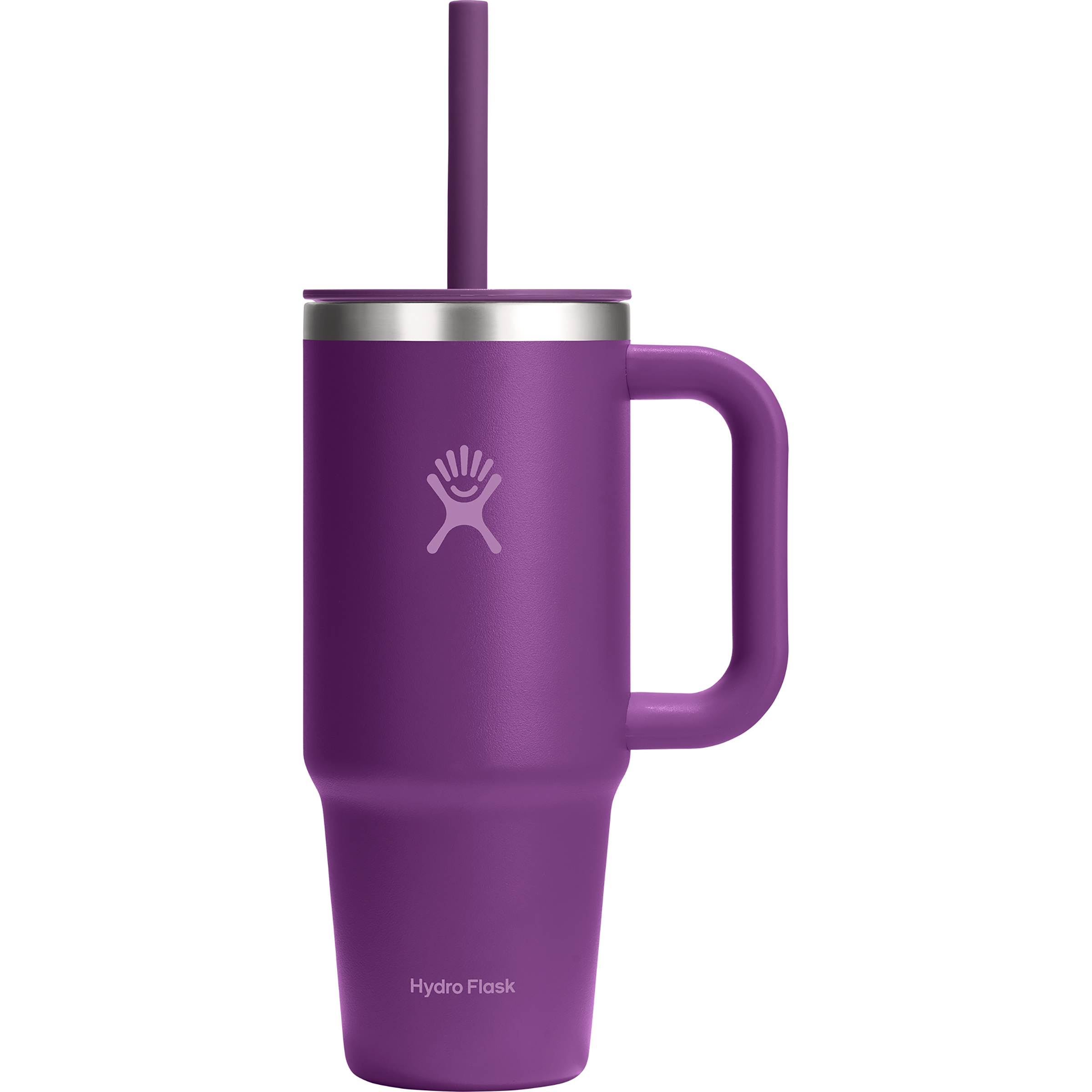 Hydro Flask 24oz All Around Travel Tumbler Isolierbecher Isolierflaschen lila Größe 0.71L Camping