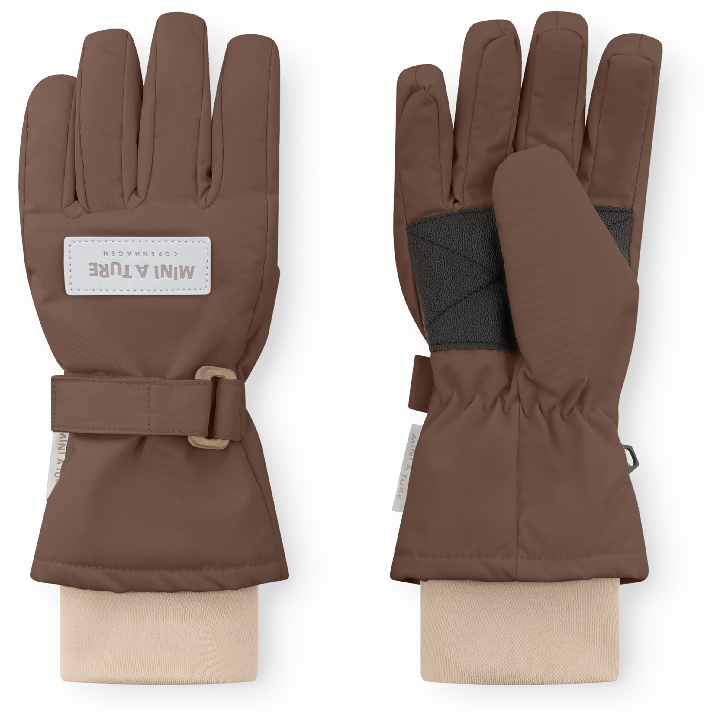 Mini A Ture Matcelio Kinder Fingerhandschuhe braun Größe L Lifestyle | Skifahren Wasserdicht