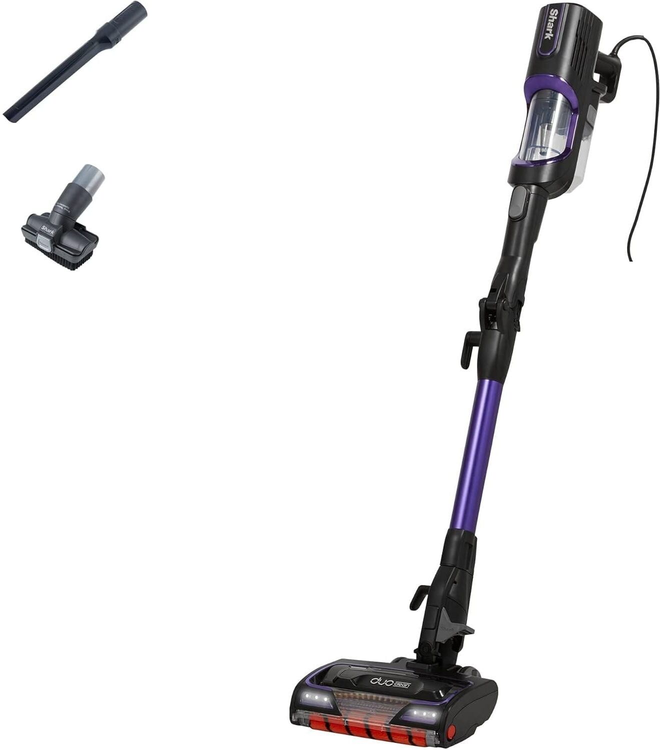 Shark HZ500UK Anti Hair Wrap Corded Stick Vacuum Cleaner – Purple, New - Damage Box