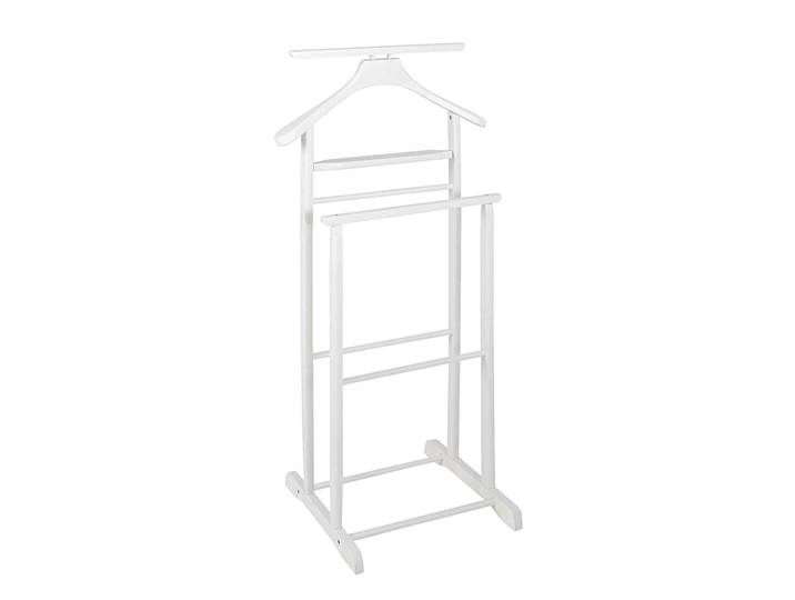 Valet de nuit en bois massif blanc - VA15021
