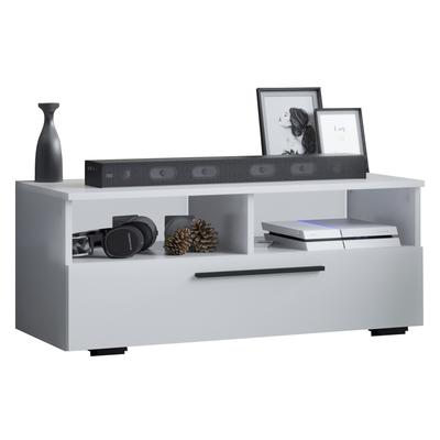 Wohnzimmertisch VCM "Holz TV Lowboard Möbel Fernsehschrank Arila L", weiß, B:95cm T:40cm, Regale, TV-Board