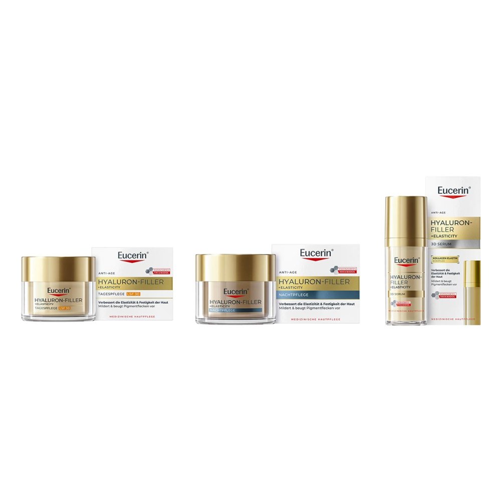 Eucerin Hyaluron-filler+elasticity Tages- & Nachtpflege & Serum 08108746