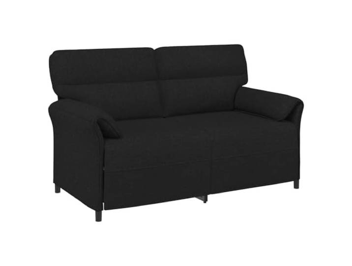 KUTYWEXFM Modernes Polstersofa Stoffcouch mit Metallrahmen Innenbereich Bequeme Sitzgelegenheit für Wohnzimmer und Büro mit verstellbaren Armlehnen sowie pflegeleichtem Bezügen aus Polyester.