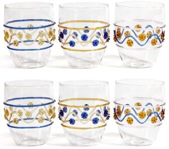 Zodax Festa Vetro Glass Tumblers, Set of 6