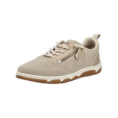 Sneaker MUSTANG SHOES "Mustang Shoes Sneaker Lederimitat/Textil", Damen, Gr. 39, sand, Lederimitat, Textil, Schuhe Sneaker