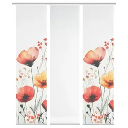 Schmidt Schiebevorhang Prarie 3er Set Polyester Bunt